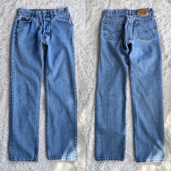 RARE tiny vintage Levi’s 501 stonewashed jeans 26 - Picture 3 of 17